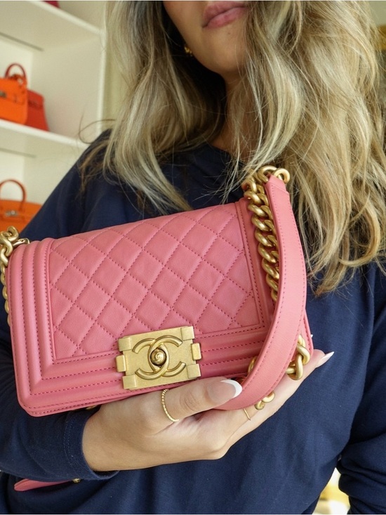 CHANEL Handbags - Chanel Leboy Small Lambskin Pink GHW